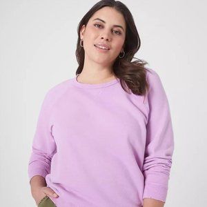 Lane Bryant Classic Raglan Sweatshirt Tee 18/20 First Bloom